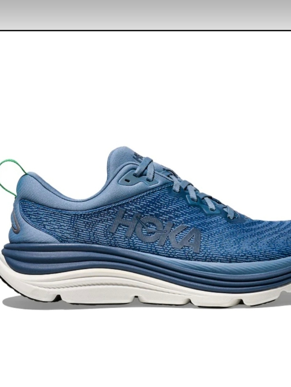 NWOT Mens Hoka Gaviota 5 in the "Downpour/Thunder Cloud" colorway.  size 8E